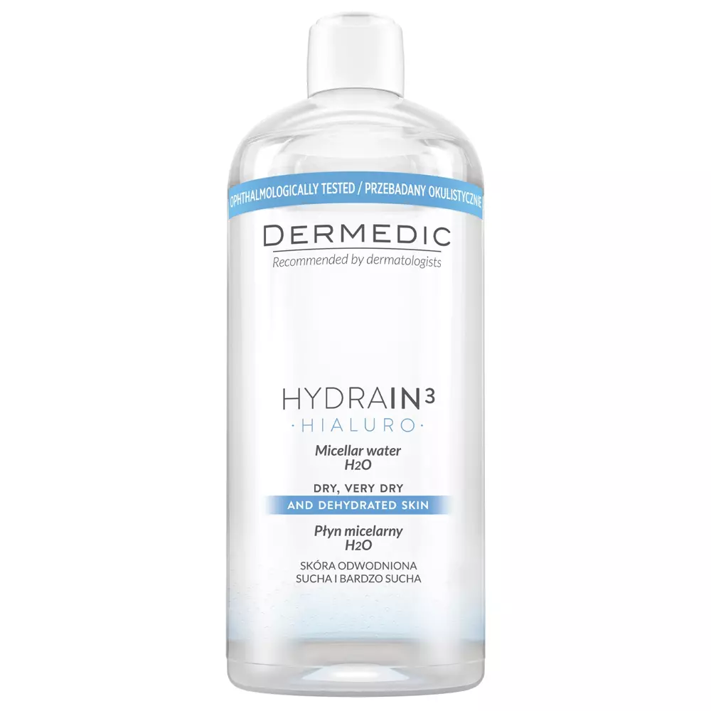 Dermedic - Hydrain 3 Hialuro – Micelinis Vanduo H2O – 500 ml