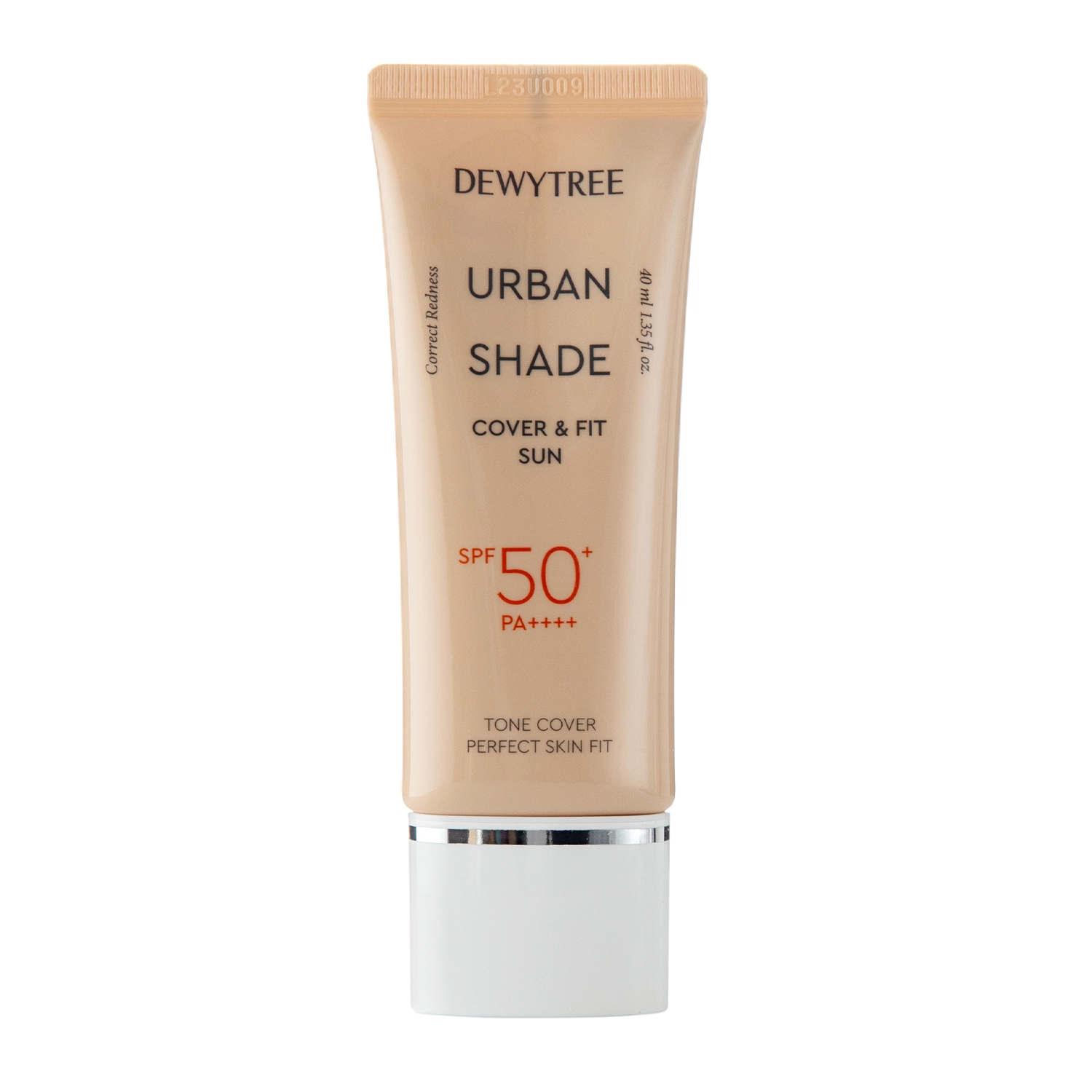 Dewytree - Urban Shade Cover And Fit Sun SPF50+/PA++++ – Tonuojantis Veido Kremas su Filtru – 40 ml