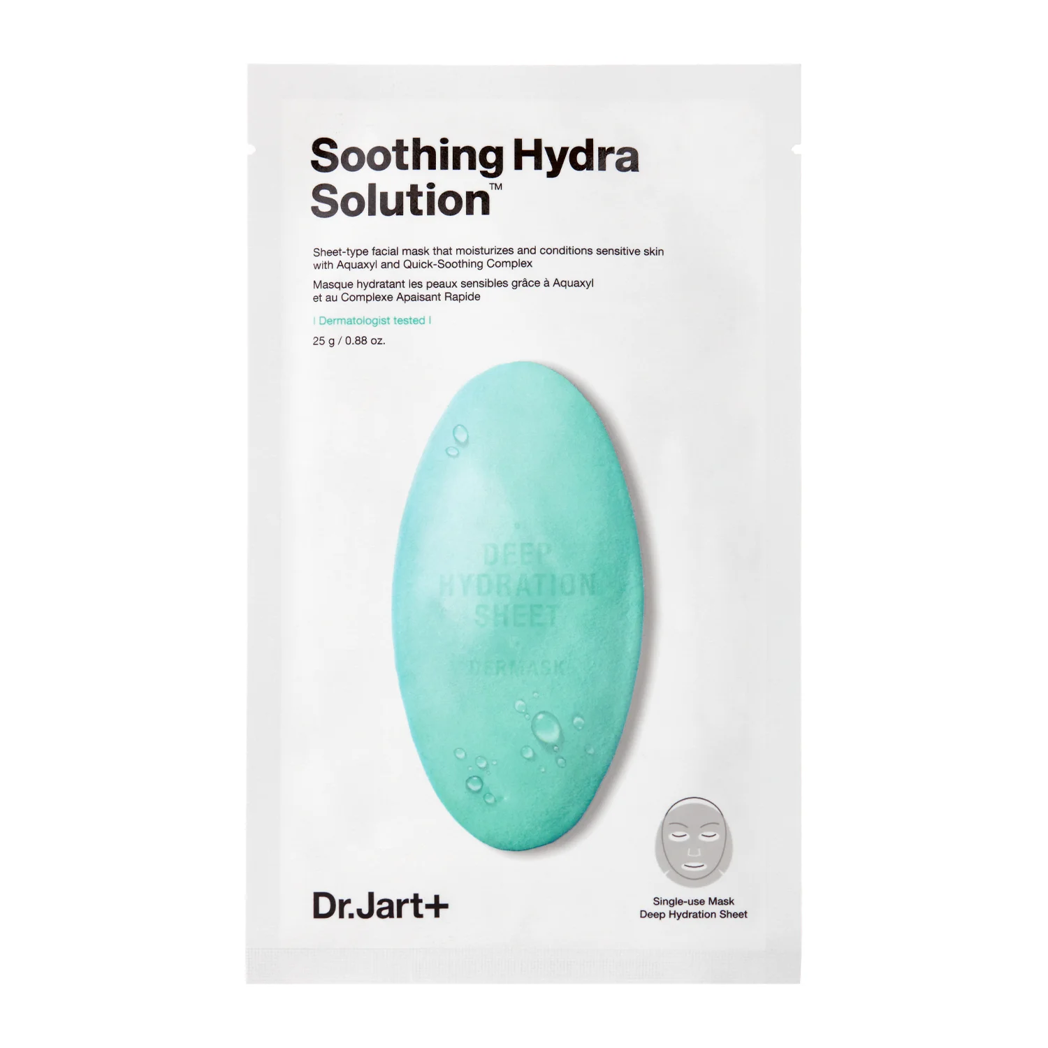 Dr.Jart+ - Dermask Soothing Hydra Solution - Drėkinamoji raminamoji kaukė - 25g