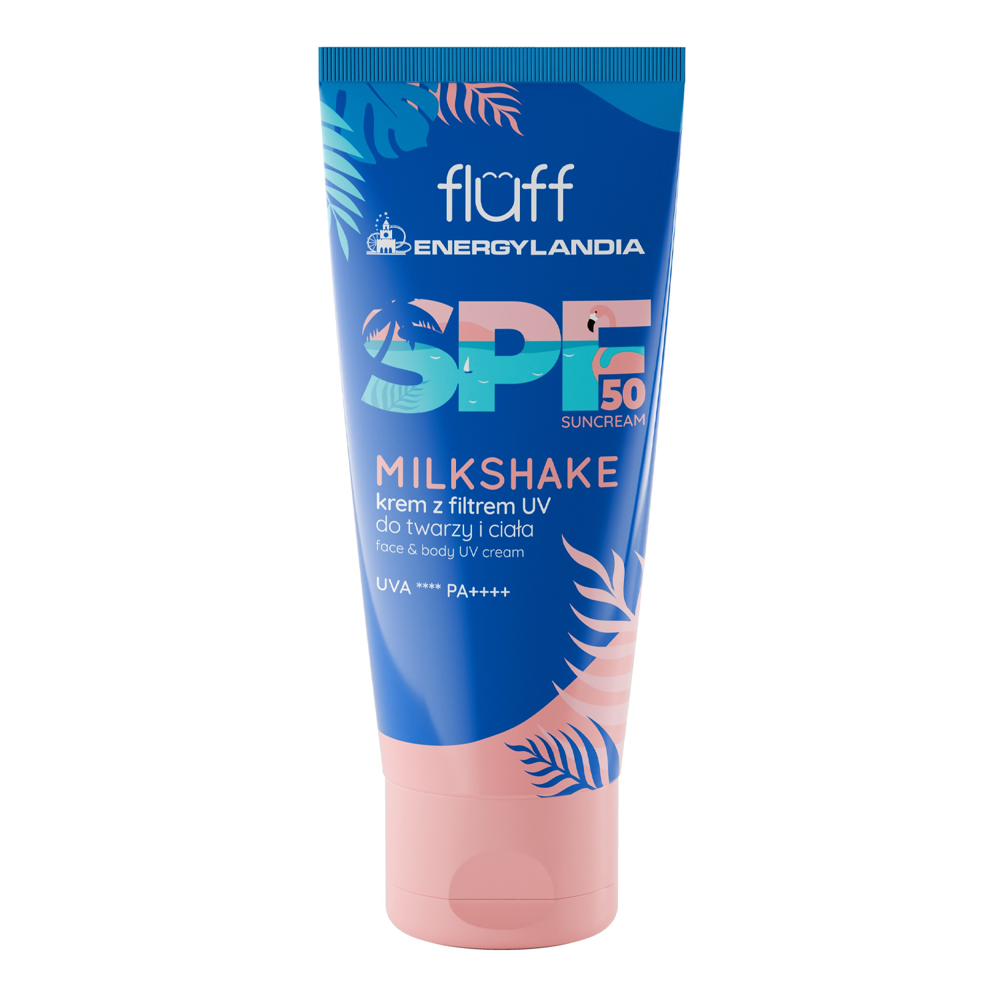 Fluff - Milkshake – Veido ir Kūno Kremas su Apsauga nuo Saulės SPF50 – 100 ml