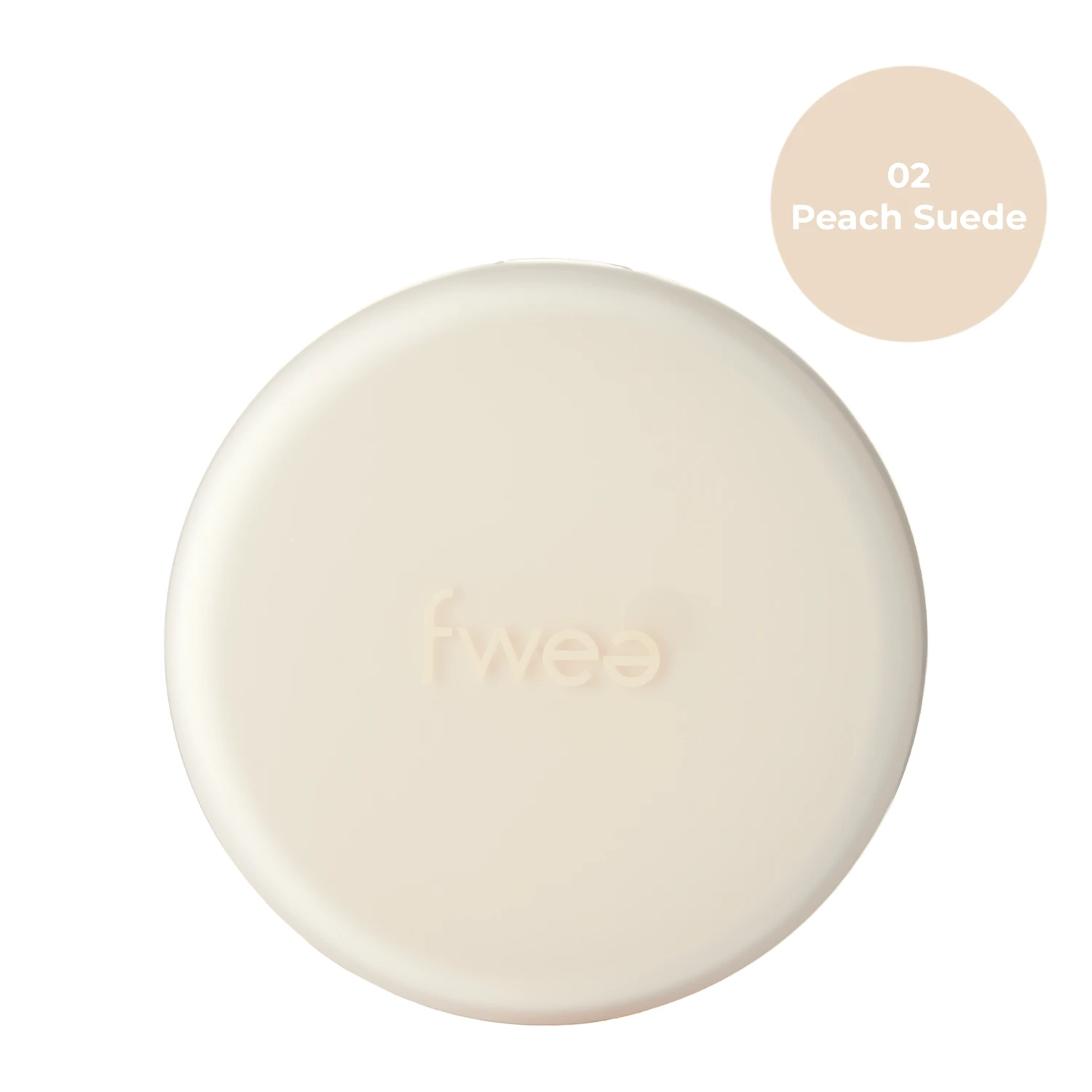 Fwee - Cushion Suede SPF50+ PA+++ – Drėkinamasis Makiažo Pagrindas Pagalvėje – 02 Peach Suede – 15 g