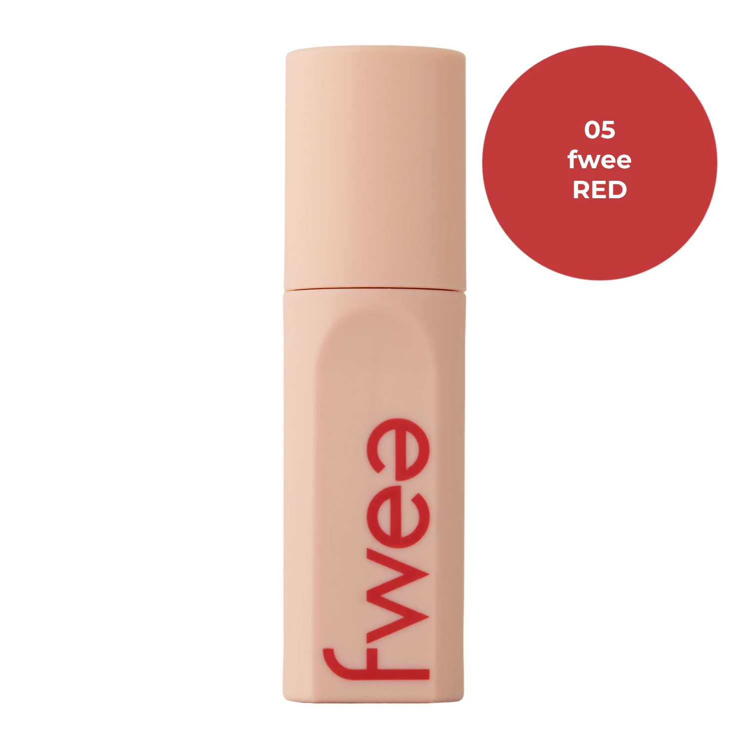 Fwee - Tint Suede – Aksominis Lūpų Tintas – 05 Fwee Red – 5 g