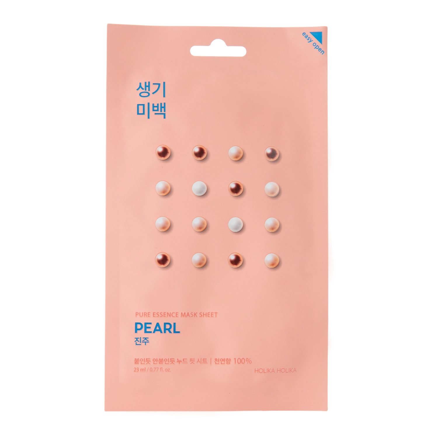 Holika Holika - Pure Essence Mask Sheet Pearl - Šviečianti lakštinė kaukė - 23ml