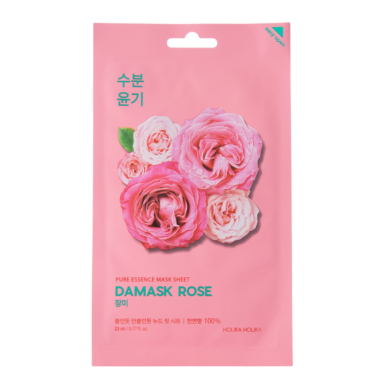 Holika Holika - Pure Essence Mask Sheet - Rose - Kaukė su damaskinių rožių ekstraktu - 23ml