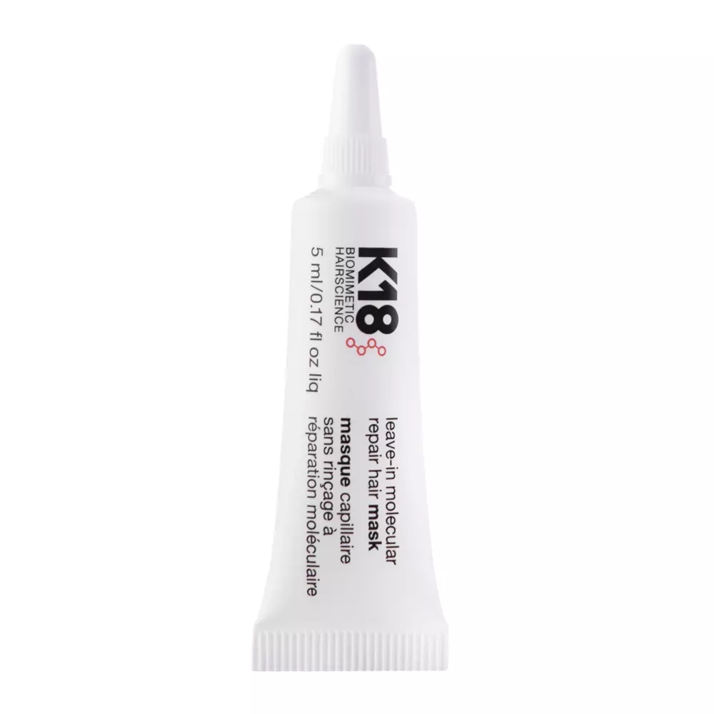 K18 - Leave-in Molecular Repair Hair Mask – Nenuplaunama Rekonstrukcinė Plaukų Kaukė – 5 ml