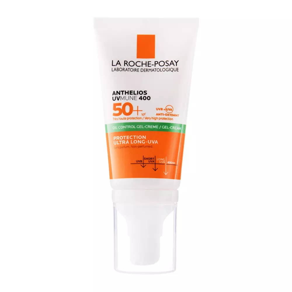 La Roche-Posay - Anthelios UVMUNE 400 Oil Control SPF50+ – Matizuojantis Kremas-Gelis – 50 ml