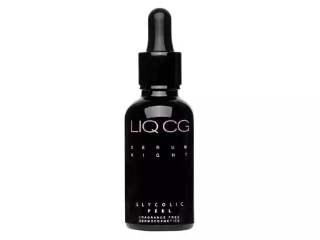 Liqpharm - LIQ CG Serum Night 7% Glycolic PEEL – Šveičiamasis ir Lyginamasis Naktinis Serumas – 30 ml