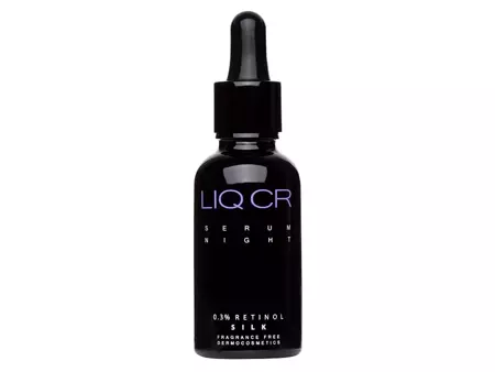 Liqpharm - LIQ CR Serum Night 0,3% Retinol Silk – Naktinis Serumas su 0,3 % Retinolio – 30 ml