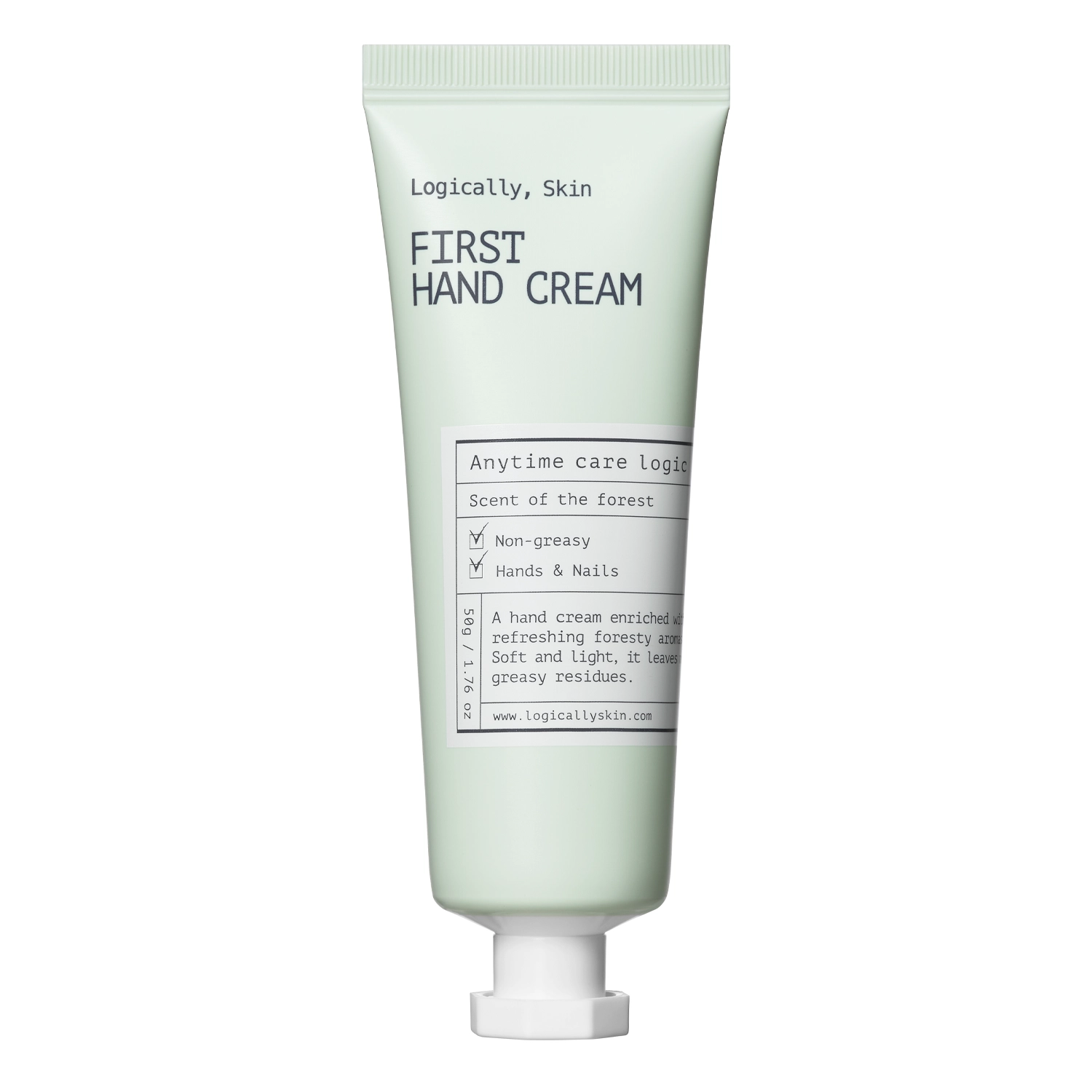 Logically, Skin - First Hand Cream – Drėkinamasis Rankų Kremas – 50 g