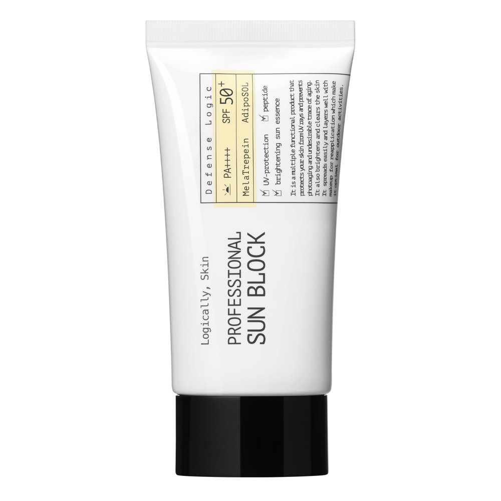 Logically, Skin - Professional Sun Block SPF50+ PA++++ – Raminamasis Veido Kremas su SPF – 70 g