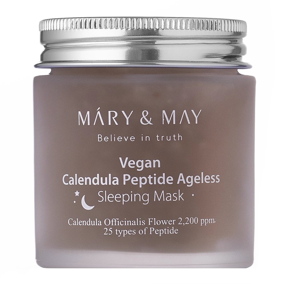 Mary&May - Calendula Peptide Ageless Sleeping Mask – Raminamoji ir Stangrinamoji Naktinė Kaukė – 110 g