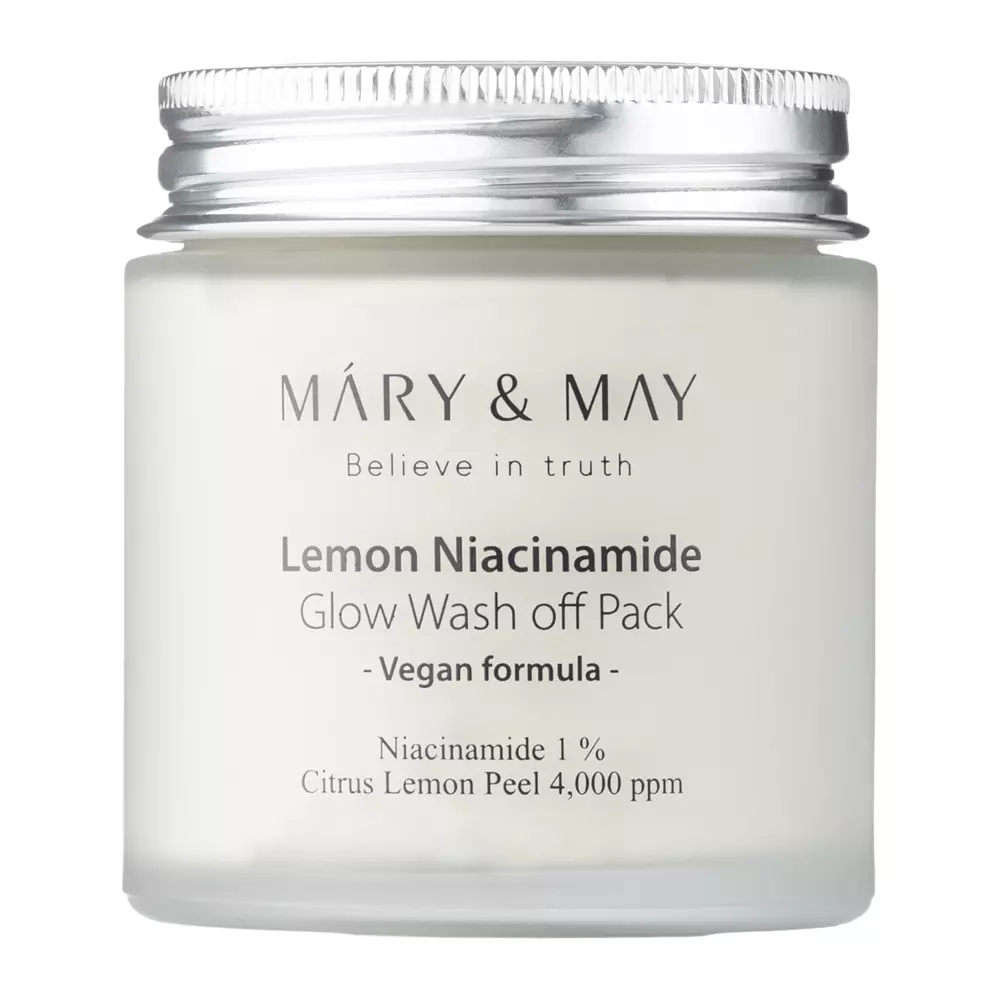 Mary&May - Lemon Niacinamide Glow Wash off Pack - Skaistinanti Molio Kaukė - 125g