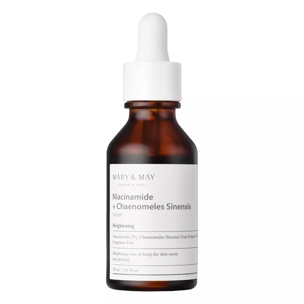 Mary&May - Niacinamide Chaenomeles Sinensis Serum - Skaistinantis Serumas su Niacinamidu ir Kinijos Svarainiais - 30ml