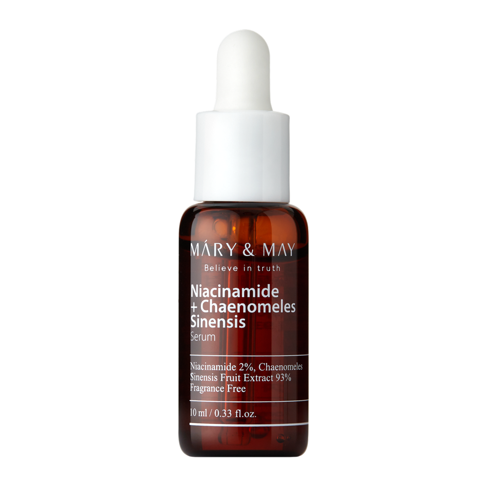 Mary&May - Niacinamide Chaenomeles Sinensis Serum – Šviesinantis Serumas su Niacinamidu ir Kininiu Svarainiu – 10 ml