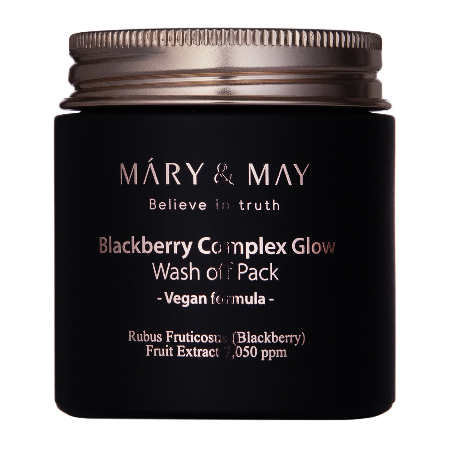 Mary&May - Vegan Blackberry Complex Glow Wash off Pack – Skaistinanti Molio Kaukė – 125 g