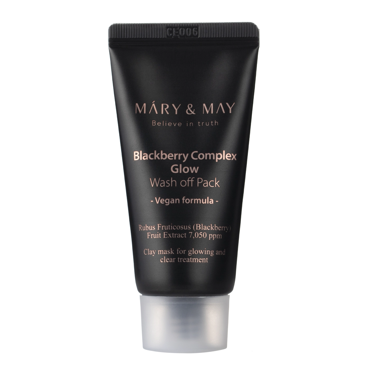 Mary&May - Vegan Blackberry Complex Glow Wash off Pack – Skaistinanti Molio Kaukė – 30 g