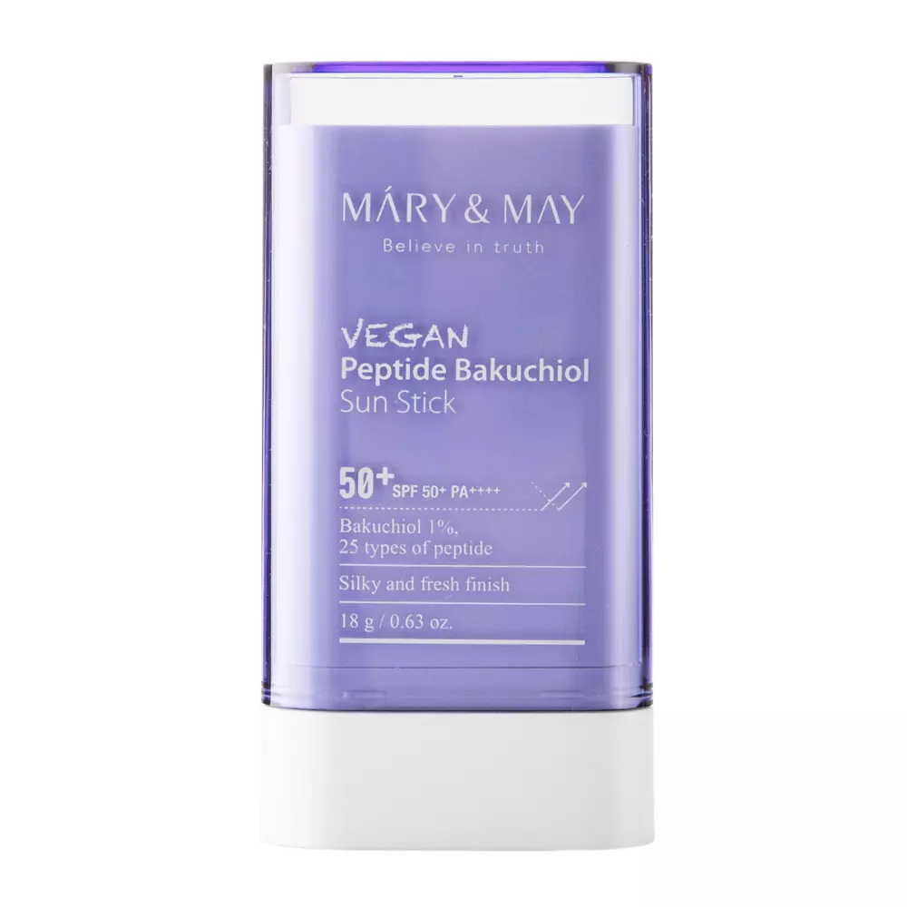 Mary&May - Vegan Peptide Bakuchiol Sun Stick SPF50+/PA++++ - Apsauginis Kremas nuo Saulės su Peptidais - 18g 