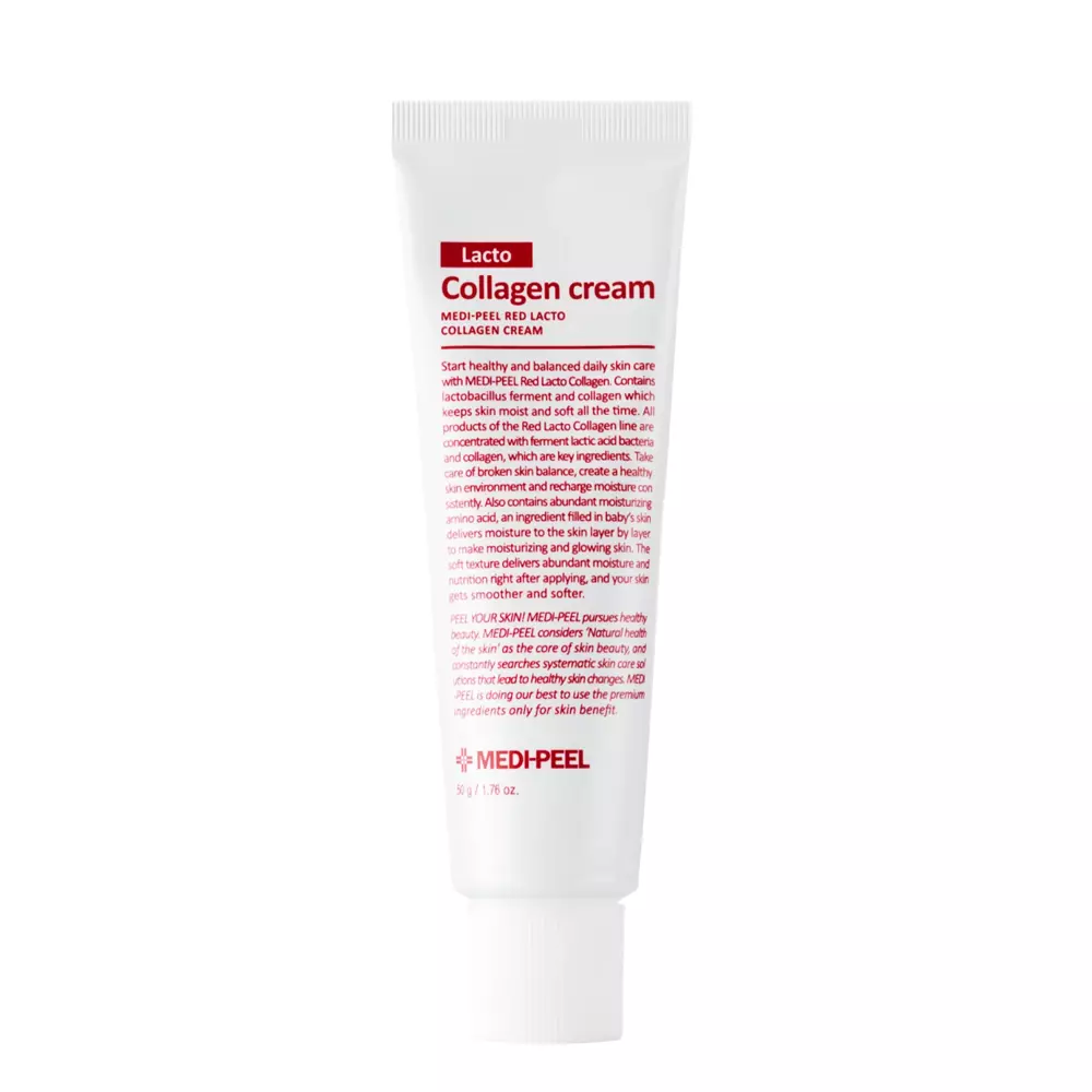 Medi-Peel - Red Lacto Collagen Cream – Stangrinamasis kremas su kolageno ir pieno rūgšties lazdelėmis – 50 g