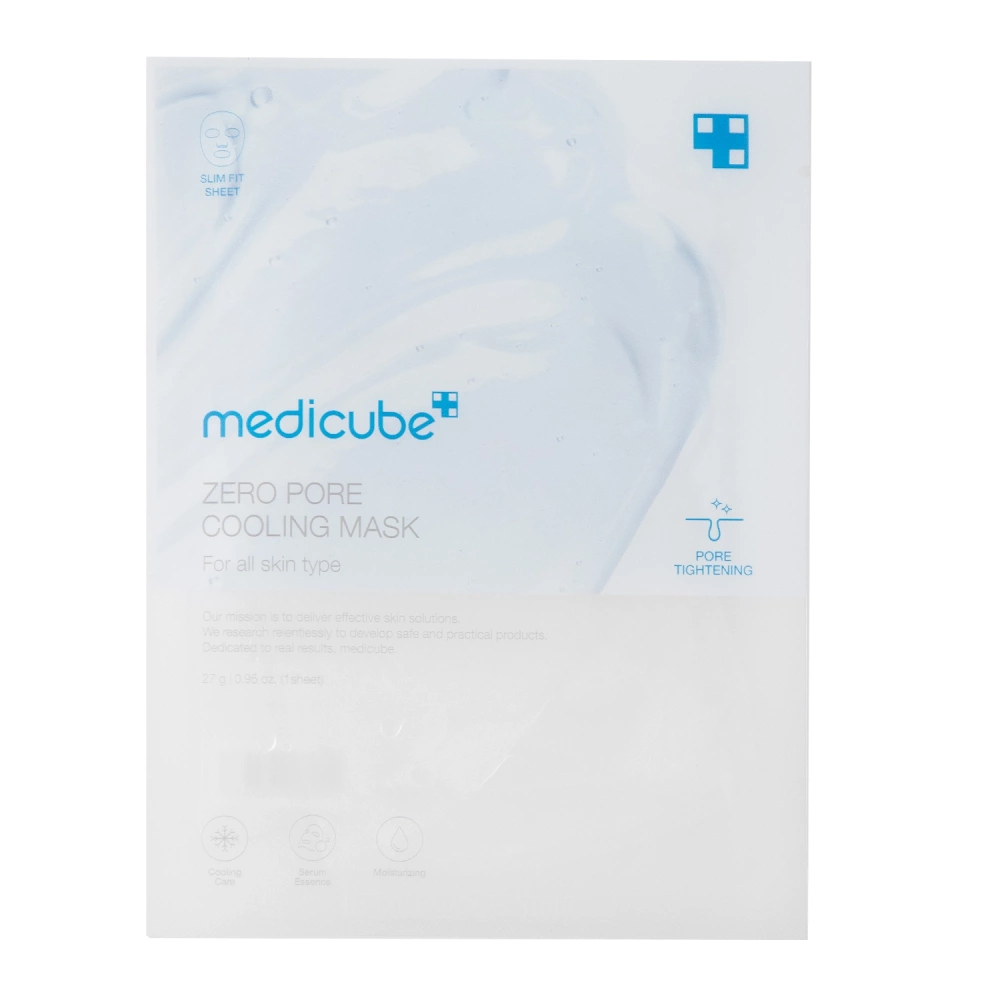 Medicube - Zero Pore Cooling Mask – Vėsinanti Lakštinė Veido Kaukė – 1 vnt., 27 g