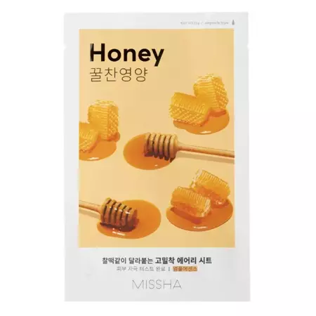 Missha - Airy Fit  Sheet Mask - Honey – Regeneruojamoji Lakštinė Kaukė – 19 g