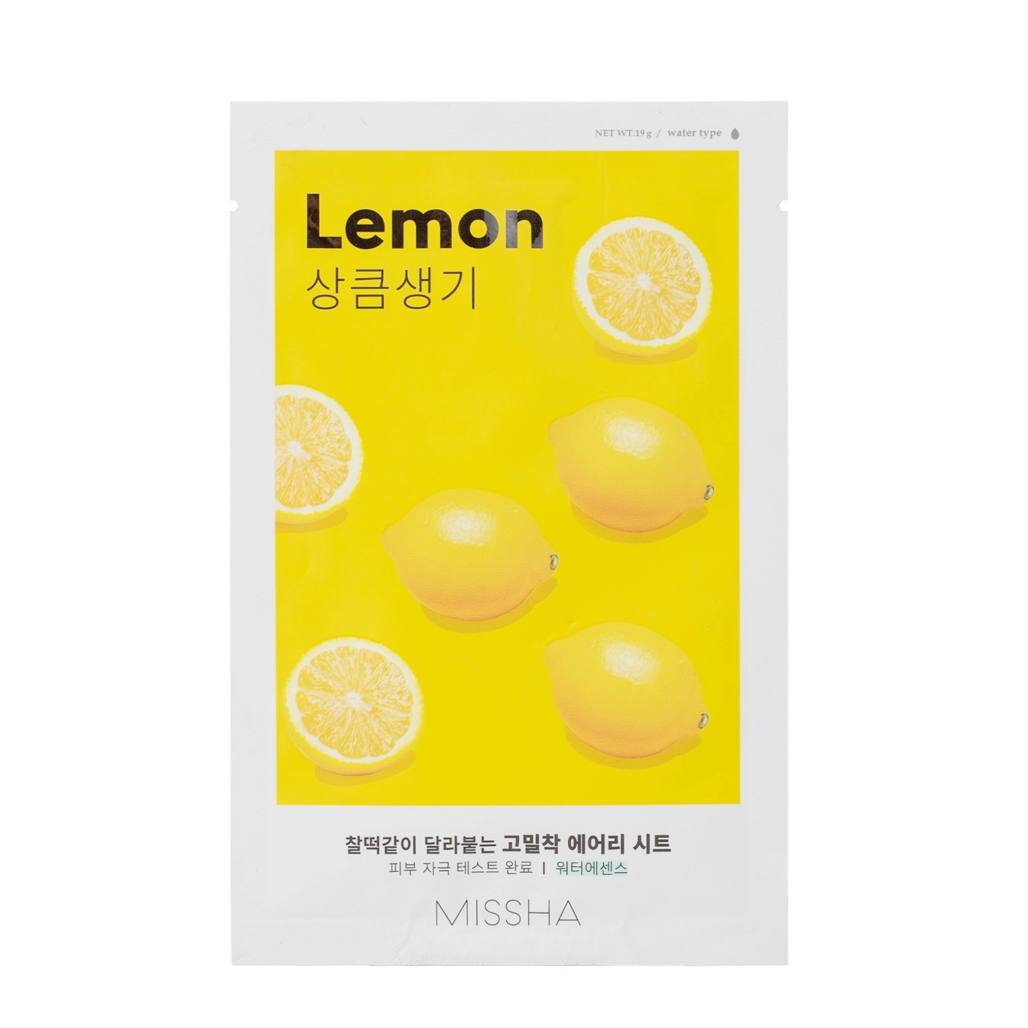 Missha - Airy Fit  Sheet Mask - Lemon – Citrinų Lakštinė Kaukė – 19 g