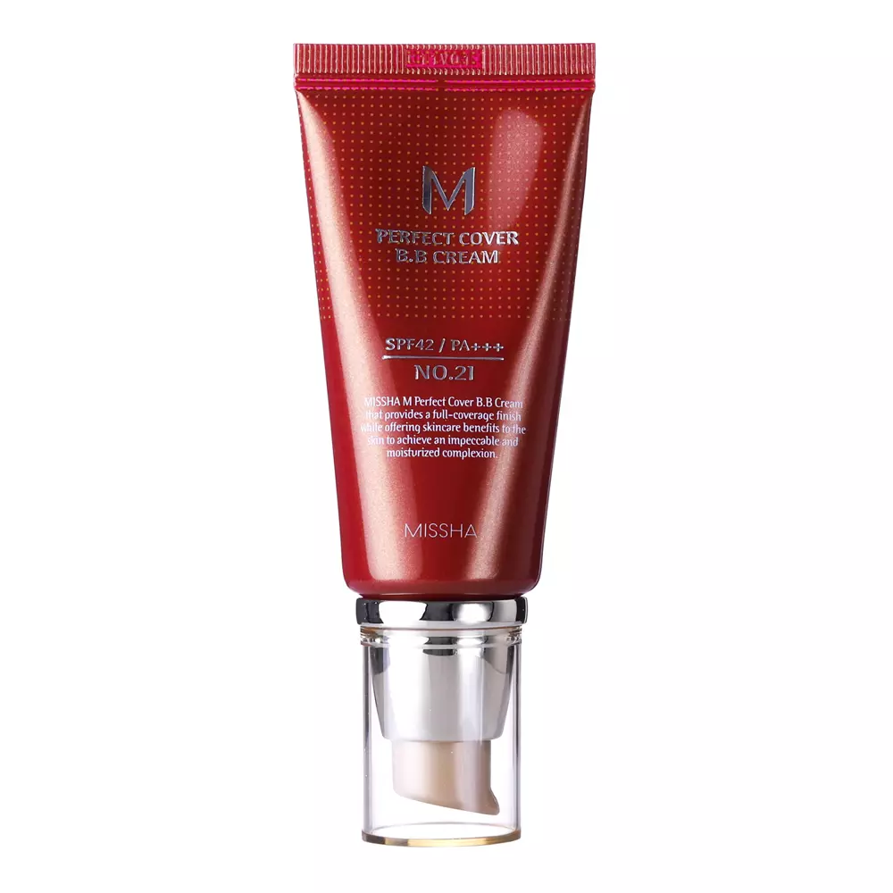 Missha - M Perfect Cover BB Cream SPF42/PA+++ - BB Kremas - No.21 Light Beige - 50 ml