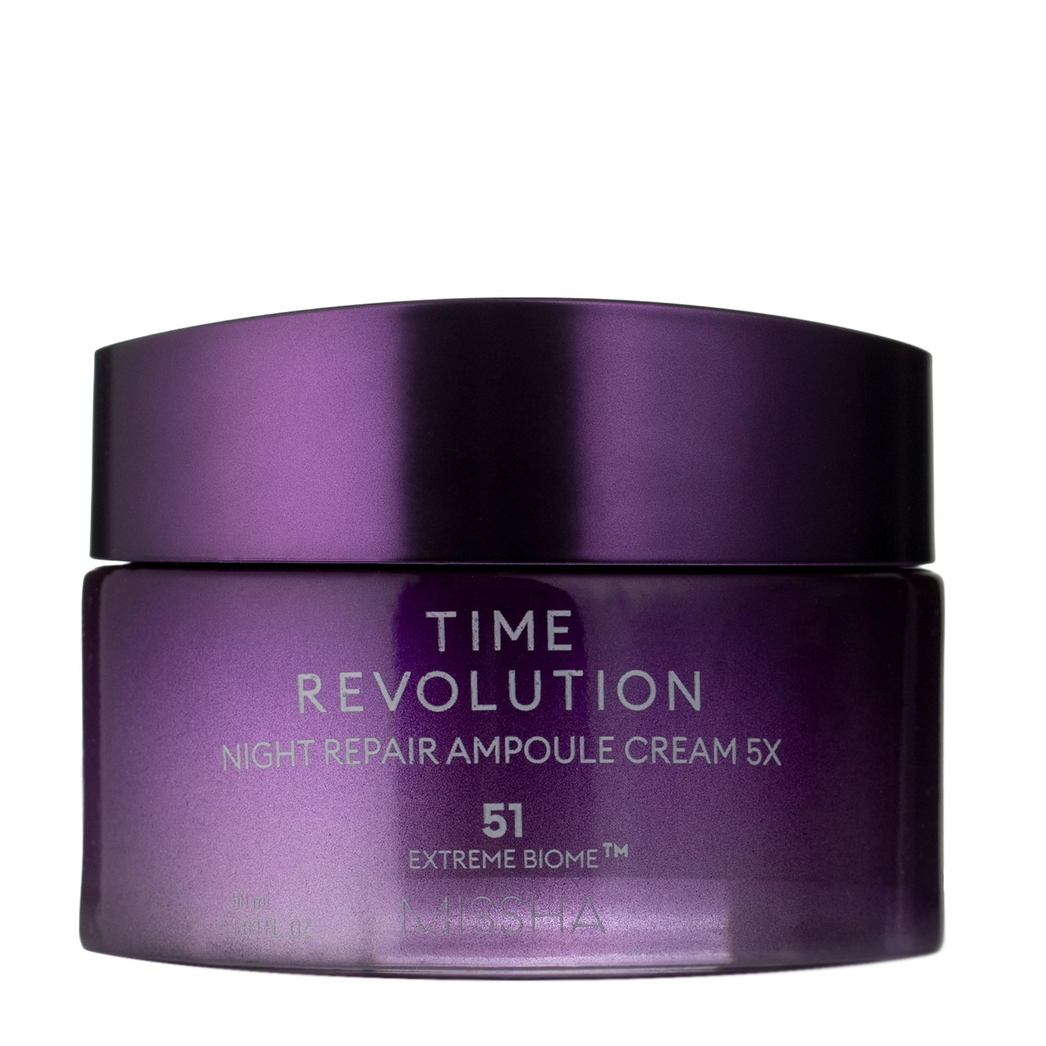 Missha - Time Revolution Night Repair Ampoule Cream 5X – Intensyviai Stangrinantis Kremas – 50 ml