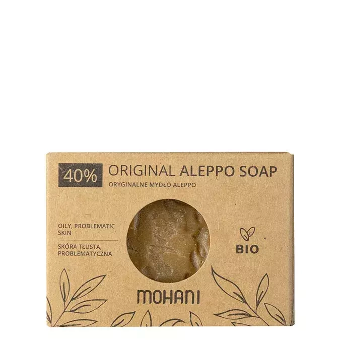 Mohani - Bio - Original Aleppo Soap 40% - Oryginalne Mydło Aleppo - Oliwkowo-Laurowe - 185g