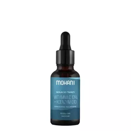 Mohani – Jauninantis ir Šviesinantis Veido Serumas su 10 % Vitamino C ir Kofermentu Q10 – 30 ml