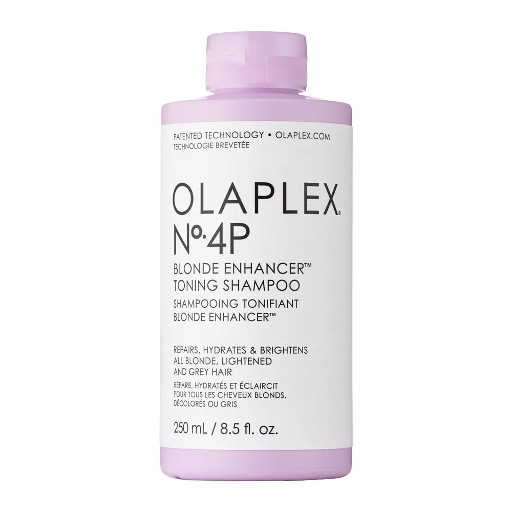 Olaplex - No. 4P Blonde Enhancer Toning Shampoo - Violetinis Šampūnas Šviesiems Plaukams - 250 ml