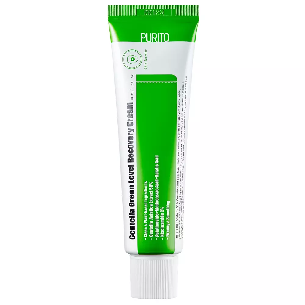 Purito - Centella Green Level Recovery Cream - Atkuriamasis kremas su azijinės centelės ekstraktu - 50ml