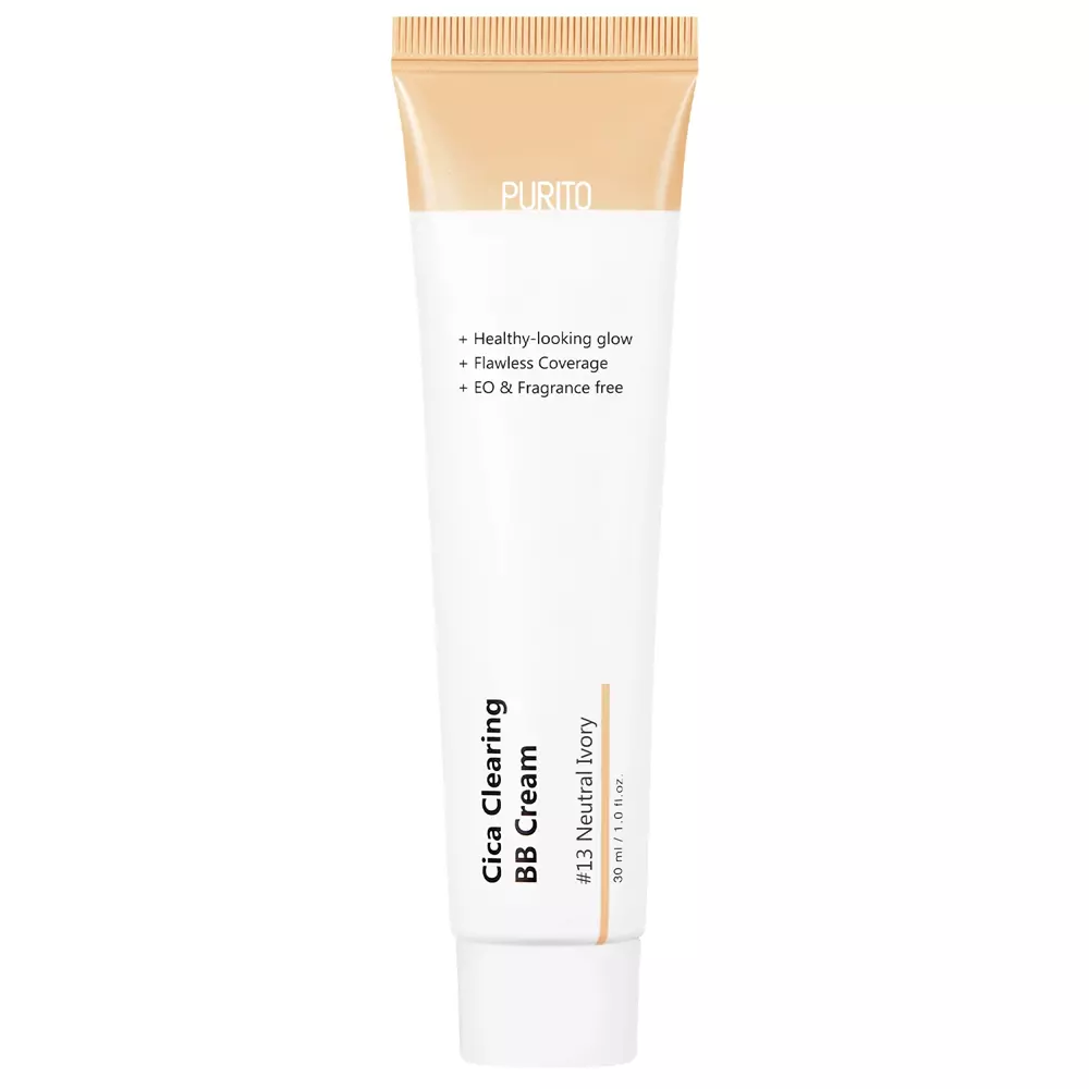 Purito - Cica Clearing BB Cream - BB kremas su azijinio sausmedžio ekstraktu - #13 Neutral Ivory - 30ml