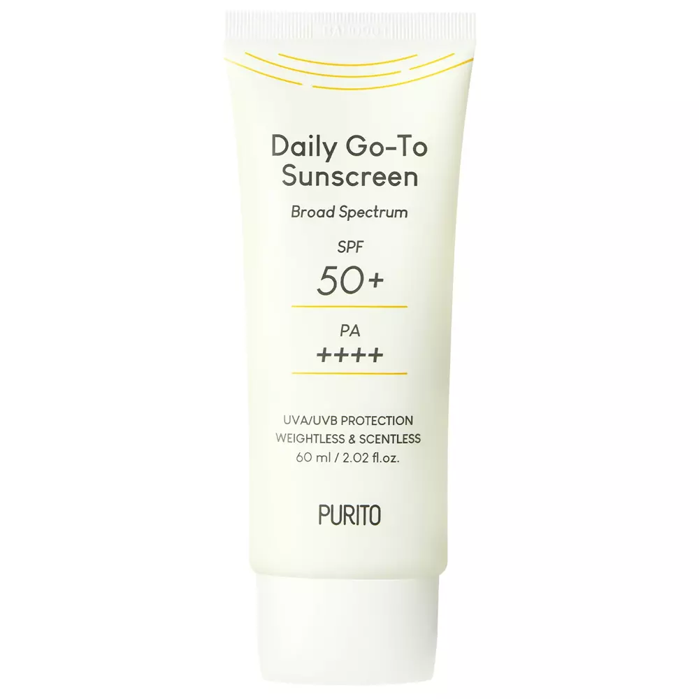 Purito - Daily Go-To Sunscreen SPF50+/PA++++ - Kremas su šviesos filtru - 60ml