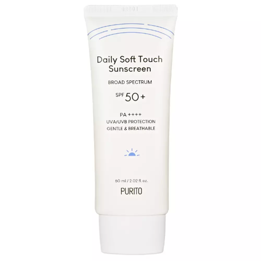 Purito - Daily Soft Touch Sunscreen SPF50+/PA++++ - Ceramidų filtruojantis kremas - 60ml