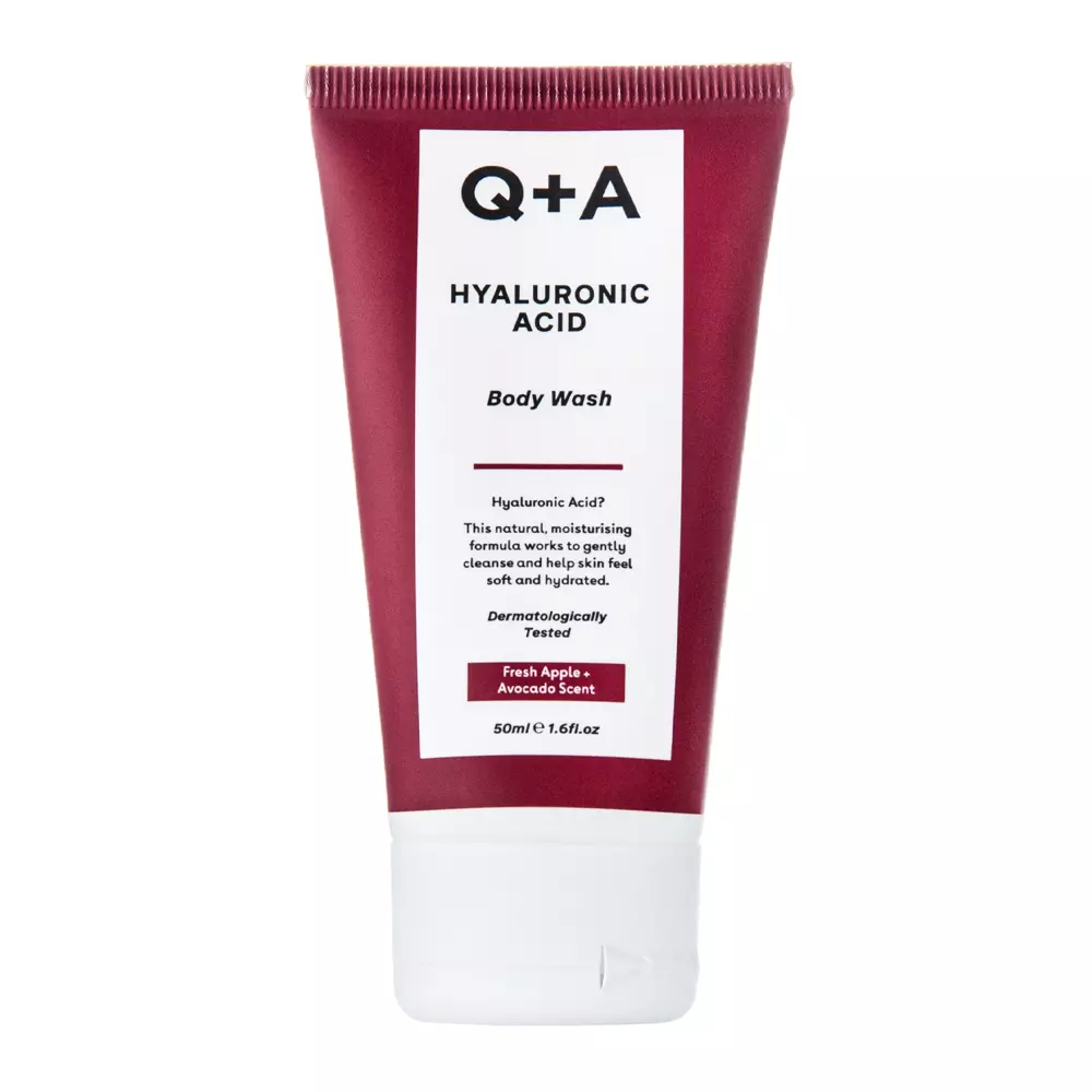 Q+A - Hyaluronic Acid Body Wash - Drėkinamasis kūno valymo gelis su hialurono rūgštimi - 50ml