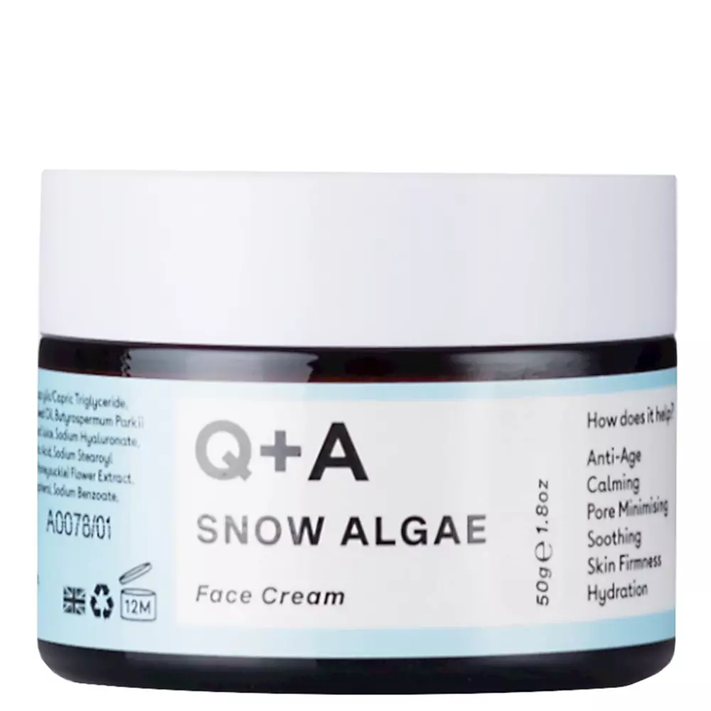 Q+A - Snow Algae Intensive Face Cream - Veido kremas su sniego dumbliais - 50g