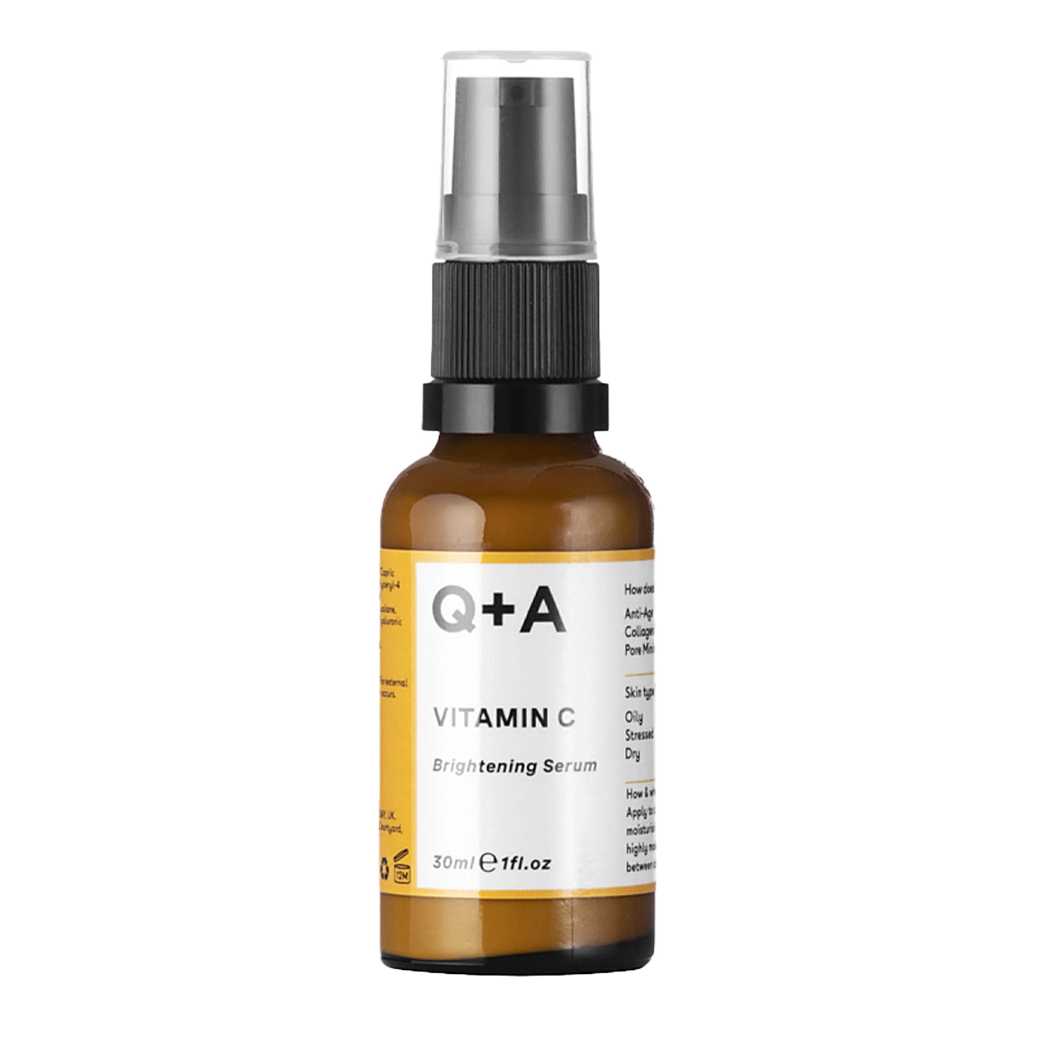 Q+A - Vitamin C - Brightening Serum - Veido serumas su vitaminu C - 30ml