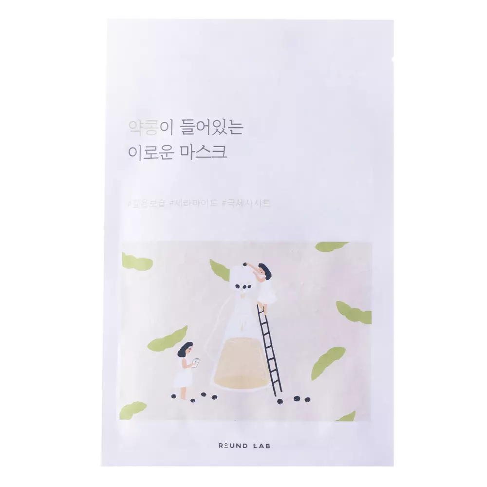 Round Lab - Soybean Nourishing Sheet Mask – Maitinamoji ir Stangrinamoji Kaukė su Juodųjų Sojų Ekstraktu – 25 ml