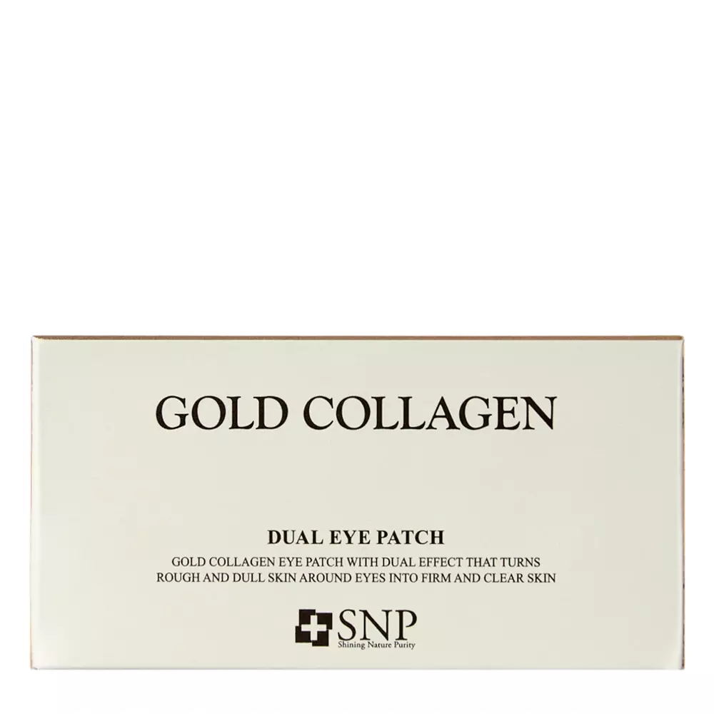 SNP - Gold Collagen Dual Eye Patch – Hidrogelinės Paakių Pagalvėlės su Kolagenu – 60 vnt.