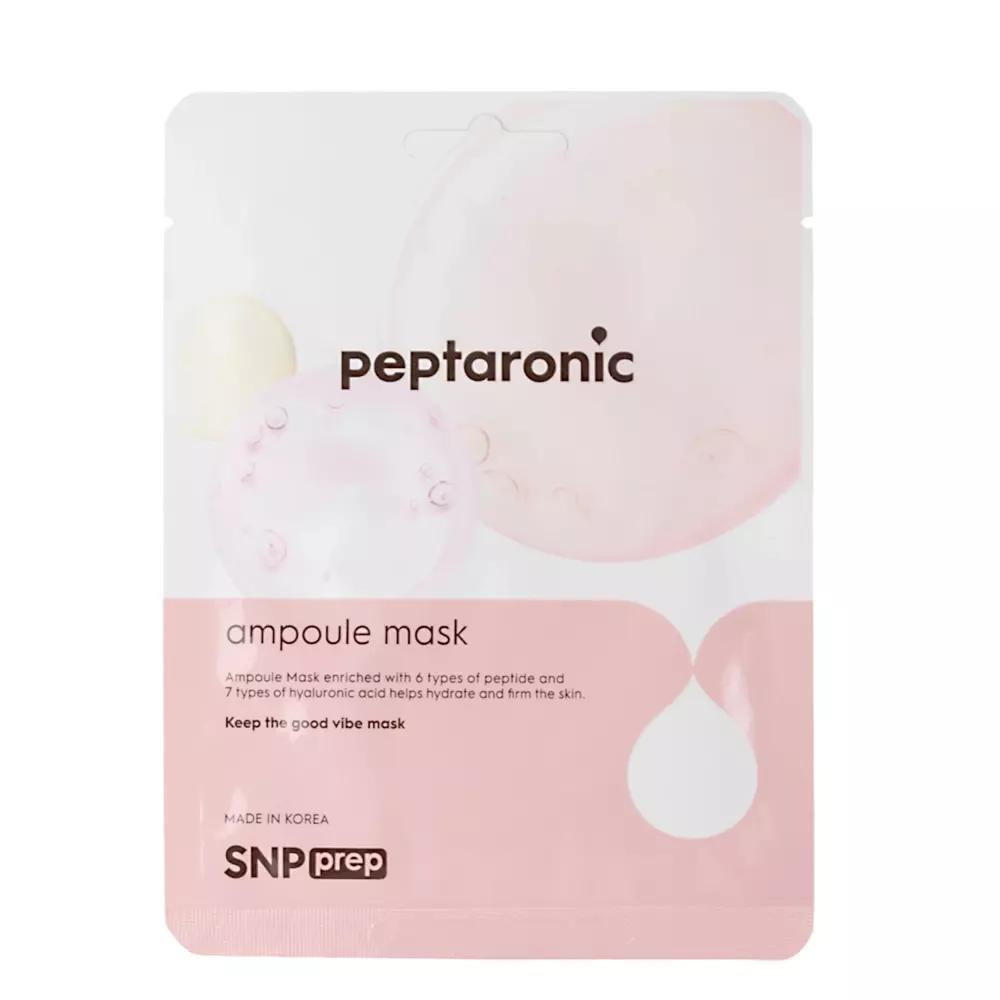 SNP - Peptaronic Ampoule Mask – Lakštinė Peptidinė Veido Kaukė – 25 ml