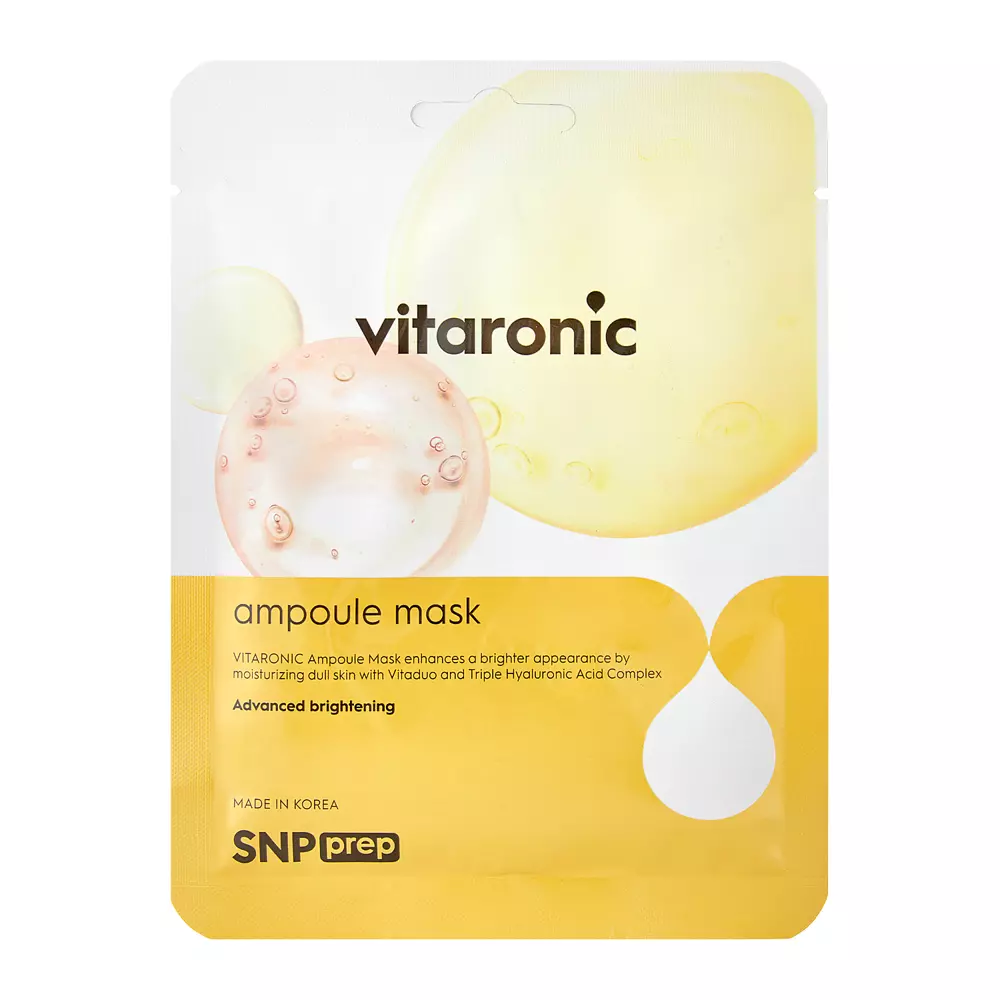 SNP - Prep Vitaronic Ampoule Mask – Skaistinanti Veido Kaukė – 25 ml, 1 vnt.