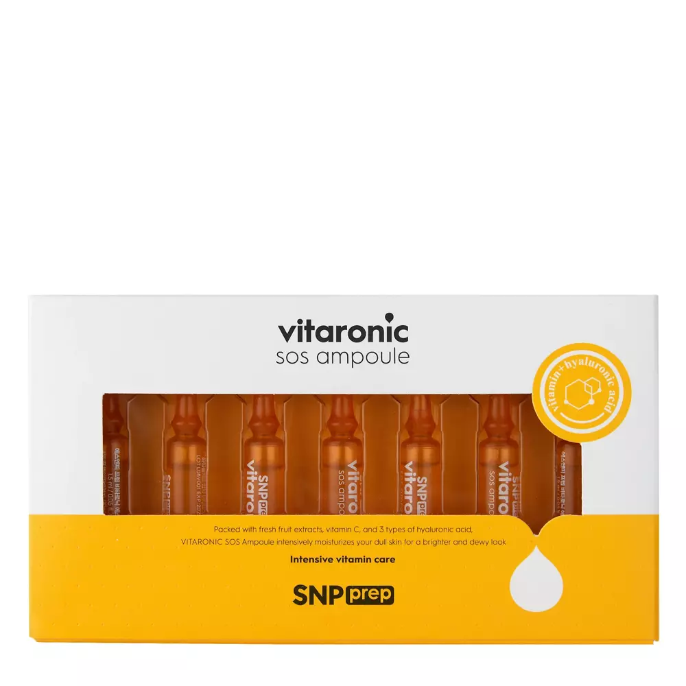 SNP - Prep Vitaronic SOS Ampoule – Veido Ampulių Rinkinys su Vitaminu C – 7x1,5 ml