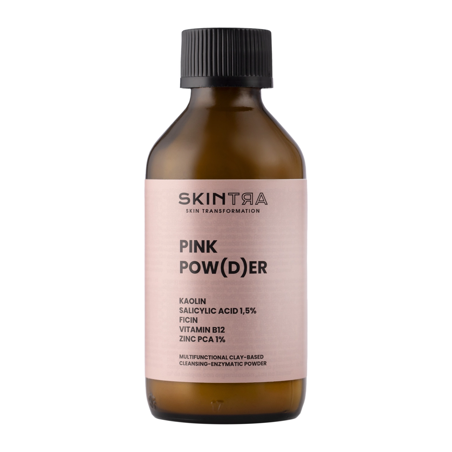 SkinTra - Pink Pow(d)er – Daugiafunkcinė Valomoji-Fermentinė Molio Pagrindo Pudra – 40 g