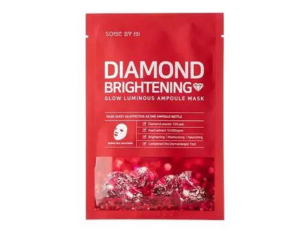 Some By Mi - Diamond Brightening - Glow Luminous Ampoule Mask - Šviečianti apvalkalo kaukė - 25g
