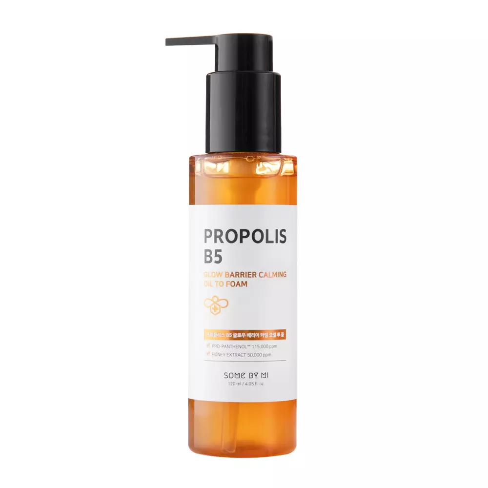 Some By Mi - Propolis B5 Glow Barrier Calming Oil To Foam - Veido valymo aliejus - 120ml