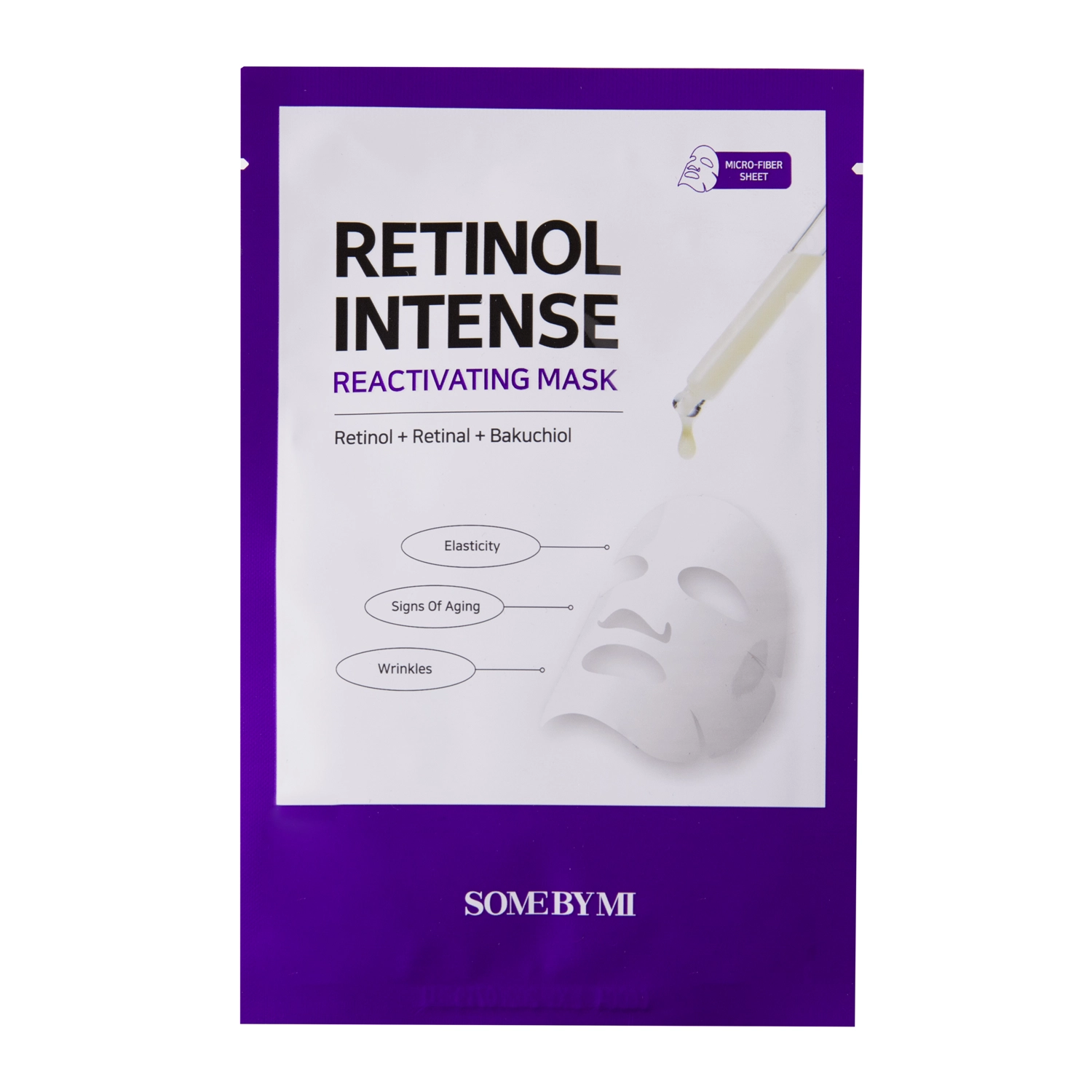 Some By Mi - Retinol Intense Reactivating Mask - Senėjimą stabdanti veido kaukė - 22g