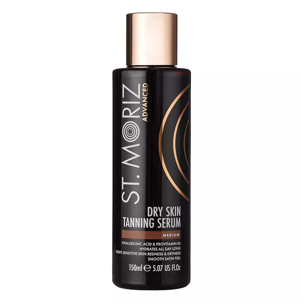 St. Moriz - Advanced - Dry Skin Tanning Serum – Savaiminio Įdegio Drėkinamasis Serumas – 150 ml