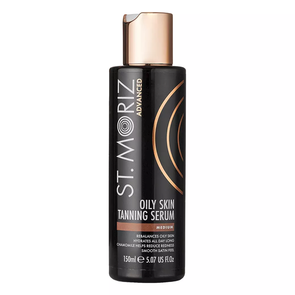 St. Moriz - Advanced - Oily Skin Tanning Serum – Savaiminio Įdegio Serumas Riebiai Odai – 150 ml