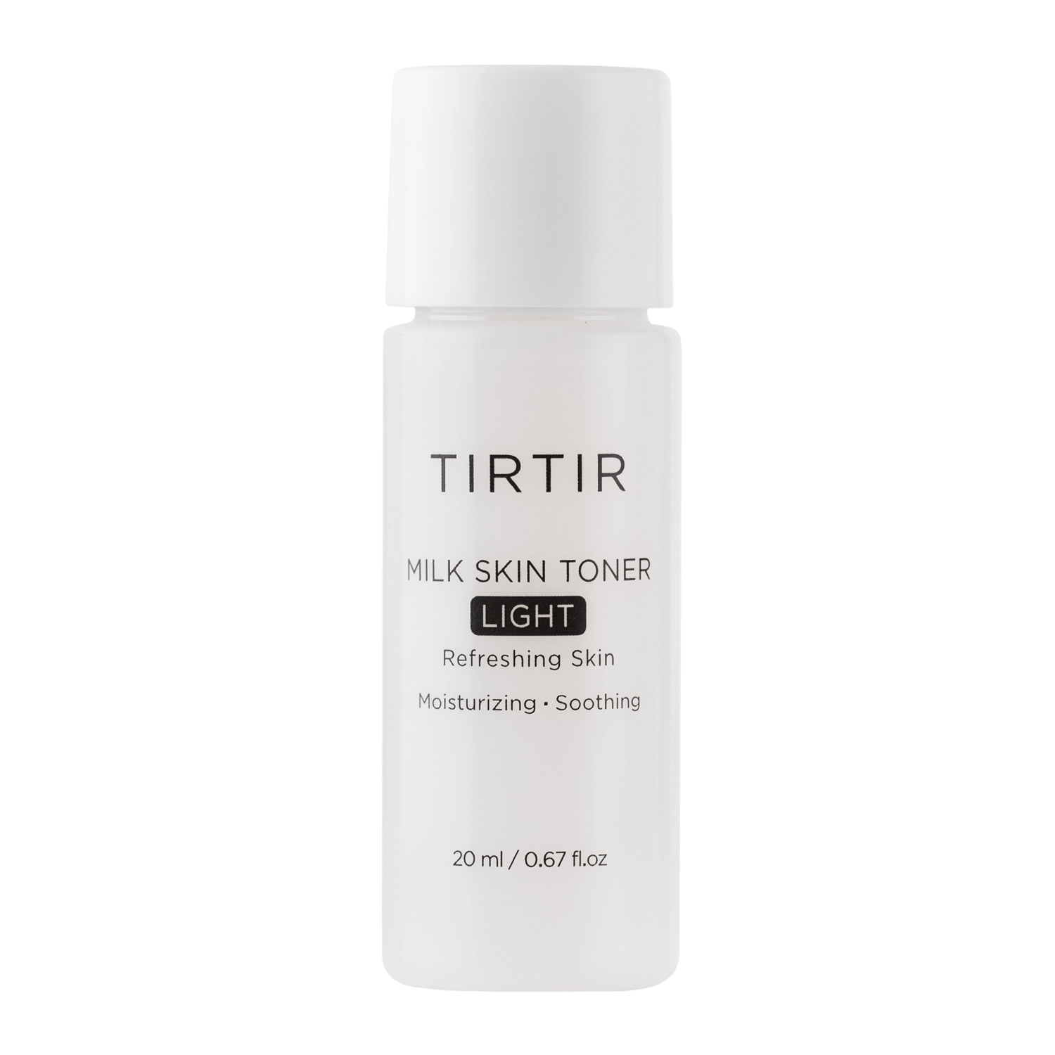 TIRTIR - Milk Skin Toner Light – Lengvas Drėkinamasis Tonikas su Ryžių Ekstraktu – Mini – 20 ml