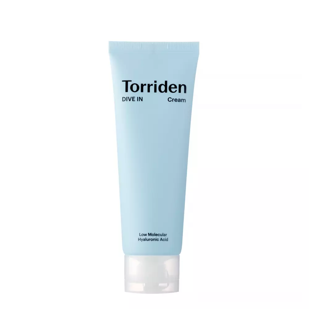 Torriden - Dive-In - Low Molecule Hyaluronic Acid Cream - Drėkinamasis Kremas su Mažos Molekulinės Masės Hialurono Rūgštimi ir Keramidais- 80 ml